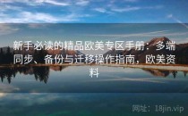 新手必读的精品欧美专区手册：多端同步、备份与迁移操作指南，欧美资料