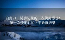 白虎91｜随手记录的一次使用感想：第一次使用时的上手难度记录
