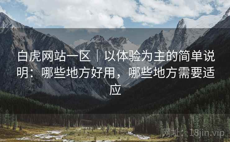 白虎网站一区|以体验为主的简单说明:哪些地方好用,哪些地方需要适应 第2张 白虎网站一区|以体验为主的简单说明:哪些地方好用,哪些地方需要适应 第2张