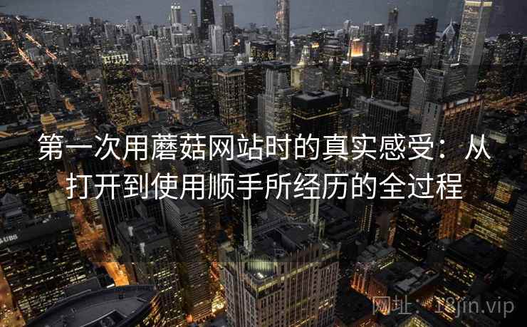 第一次用蘑菇网站时的真实感受：从打开到使用顺手所经历的全过程  第1张