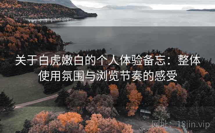 关于白虎嫩白的个人体验备忘：整体使用氛围与浏览节奏的感受  第1张