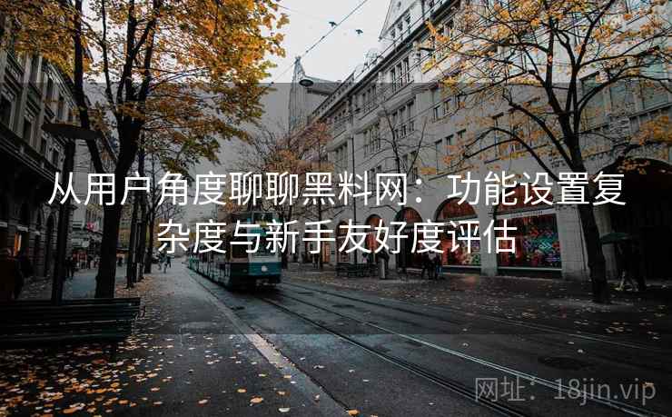 从用户角度聊聊黑料网：功能设置复杂度与新手友好度评估  第1张