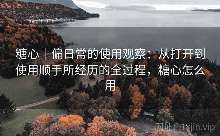 糖心|偏日常的使用观察:从打开到使用顺手所经历的全过程,糖心怎么用 第2张 糖心|偏日常的使用观察:从打开到使用顺手所经历的全过程,糖心怎么用 第2张