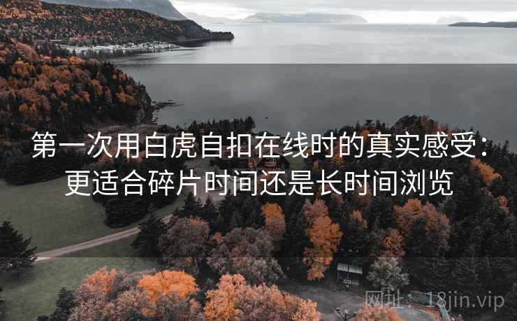 第一次用白虎自扣在线时的真实感受：更适合碎片时间还是长时间浏览  第1张