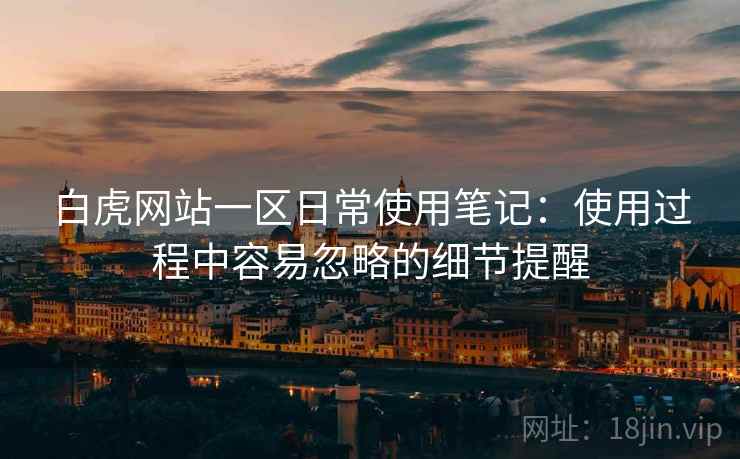 白虎网站一区日常使用笔记:使用过程中容易忽略的细节提醒 第1张 白虎网站一区日常使用笔记:使用过程中容易忽略的细节提醒 第1张